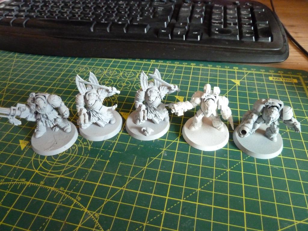 WARHAMMER 40k: DARK ANGELS TERMINATORS 5 PCS., Ophalen, Zo goed als nieuw, Warhammer 40000, Figuurtje(s)