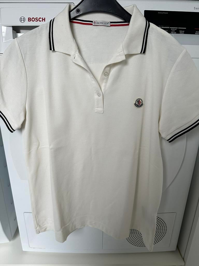 Polo Moncler nieuw, Manches courtes, Enlèvement ou Envoi, Moncler, Blanc