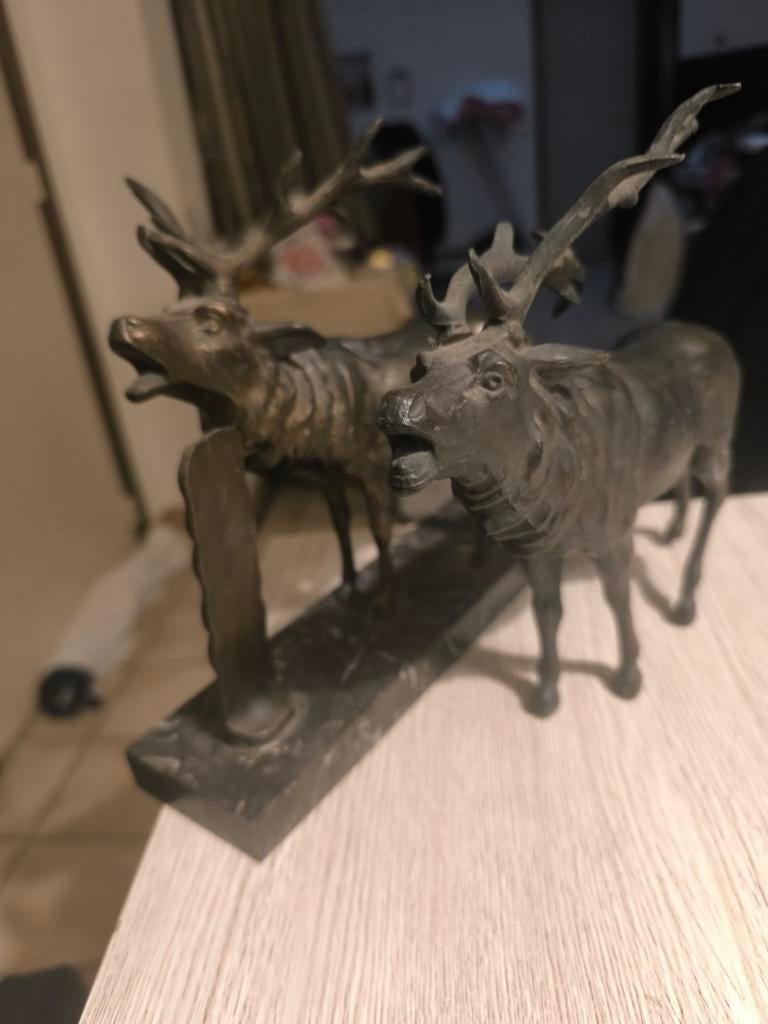 bronzen hert, Antiek en Kunst, Ophalen