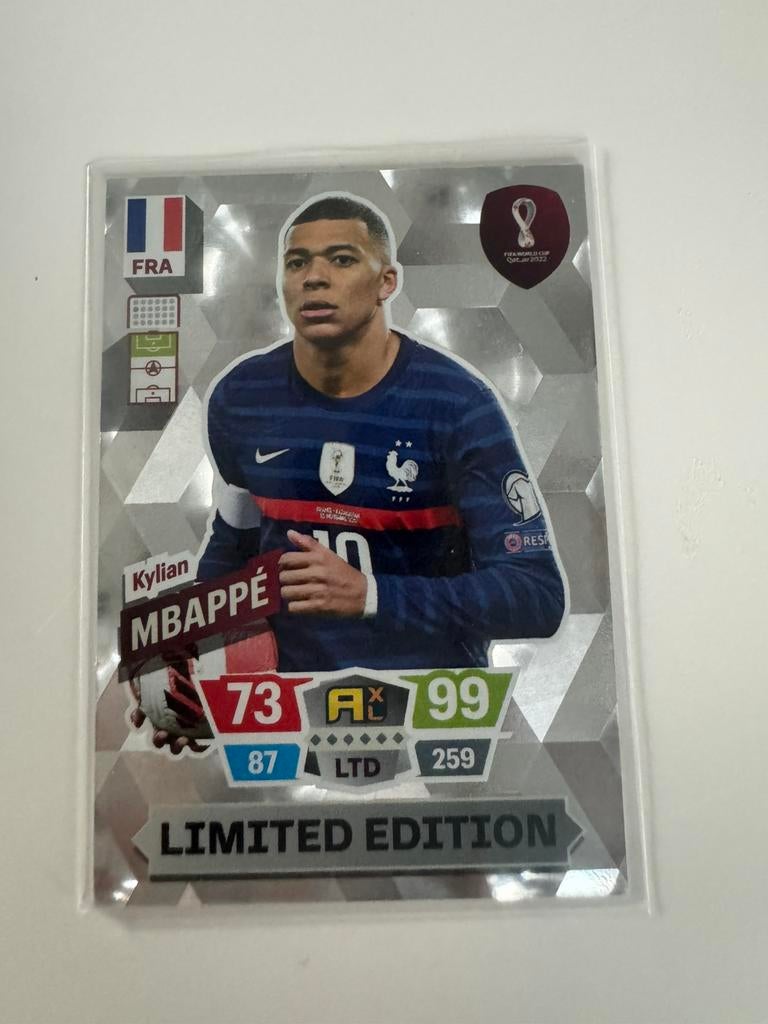 Kylian Mbappé - Limited Edition - Panini Adrenalyn XL V, Enlèvement ou Envoi, Comme neuf