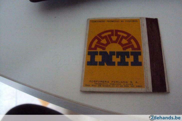 INTI, Utilisé, Boîtes ou marques d'allumettes