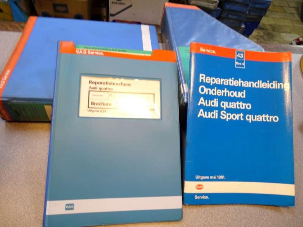 Originele werkplaatsboeken Audi Quattro set, Enlèvement ou Envoi
