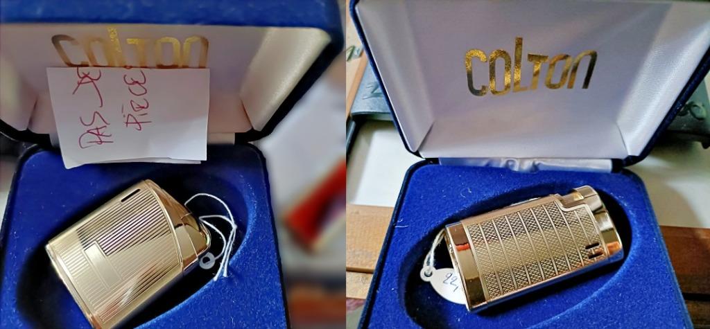 Briquet à gaz COLTON doré, NEUF mais ne marche plus, Enlèvement ou Envoi, Neuf, Briquet