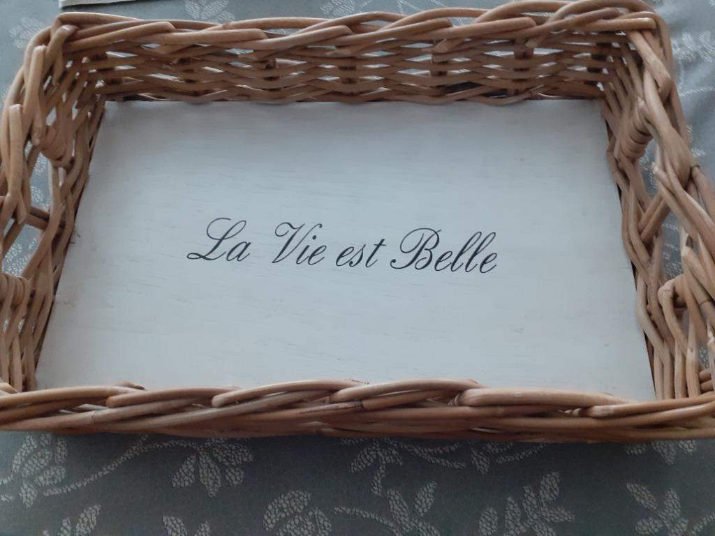 te koop mooie siermand, Huis en Inrichting, Woonaccessoires | Schalen en Manden, Ophalen, Zo goed als nieuw, Rechthoekig, Mand