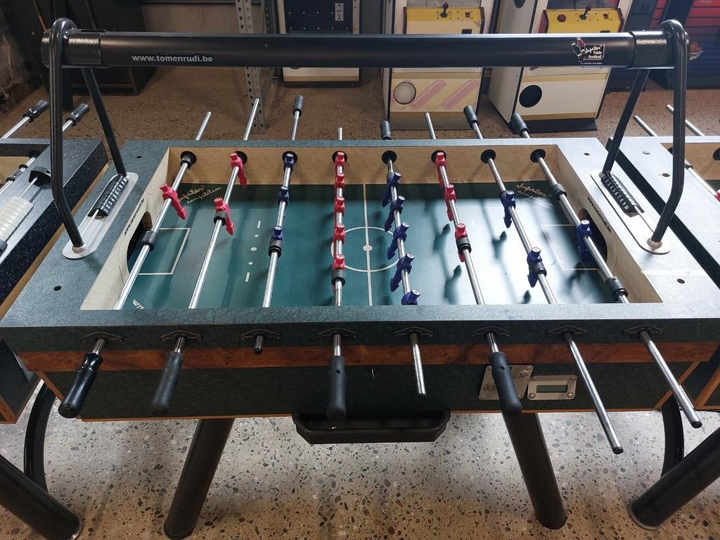 Tafelvoetbal / voetbaltafel / kicker Goldstar Eurosoccer, Ophalen, Gebruikt