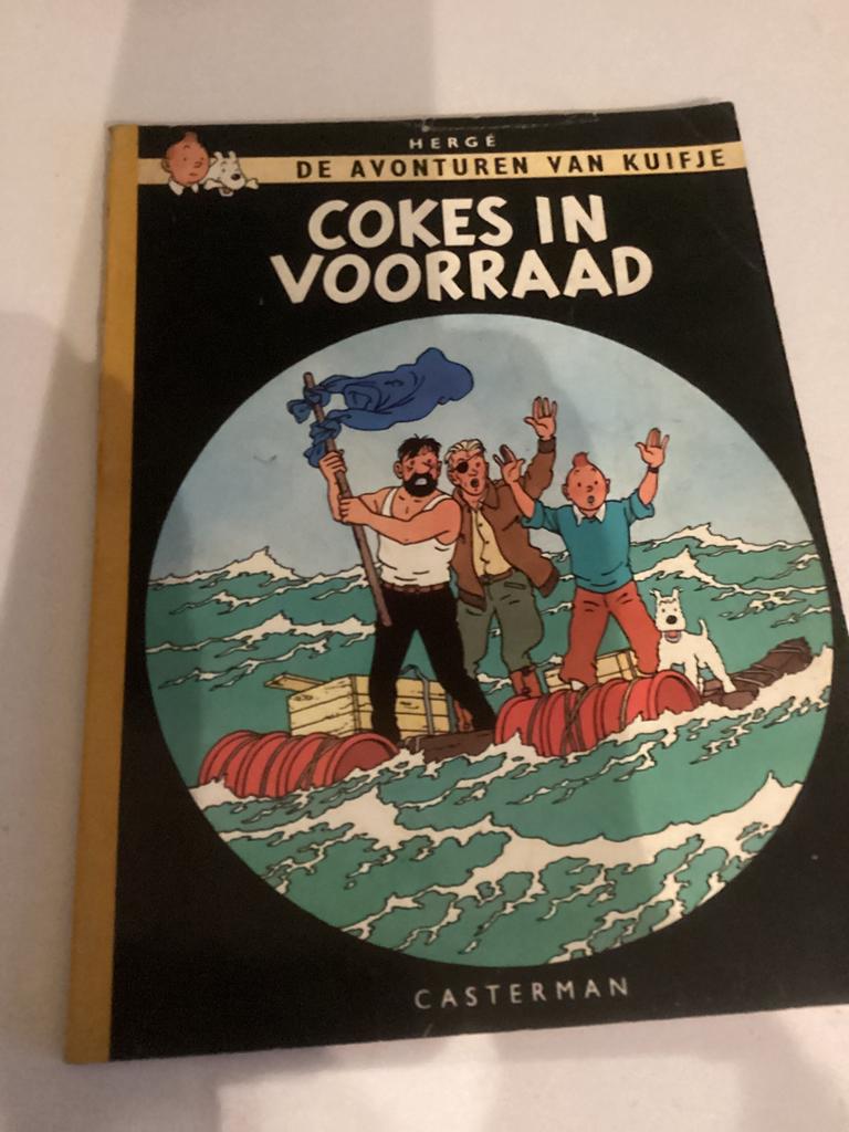 Strip De avoturen van kuifje cokes in  voorrraad, Ophalen, Gelezen