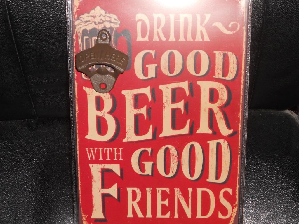 reclame plaat premium beer met flessen opener, Enlèvement ou Envoi, Neuf