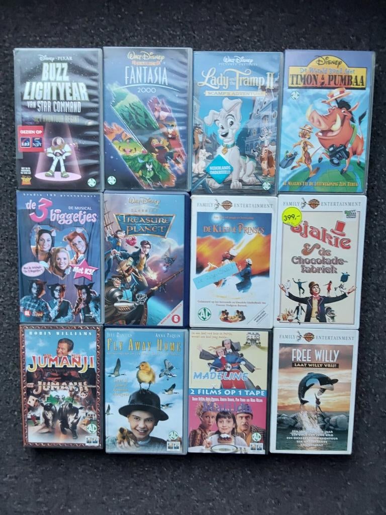 Videobanden, Ophalen, Gebruikt, Tekenfilm, Alle leeftijden