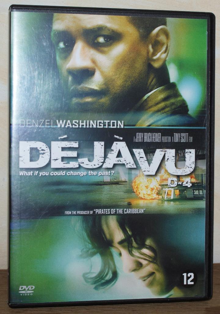 DVD Déjà Vu avec Denzel Washington, P. Patton et Val Kilmer, À partir de 12 ans, Enlèvement ou Envoi, Comme neuf, Thriller d'action