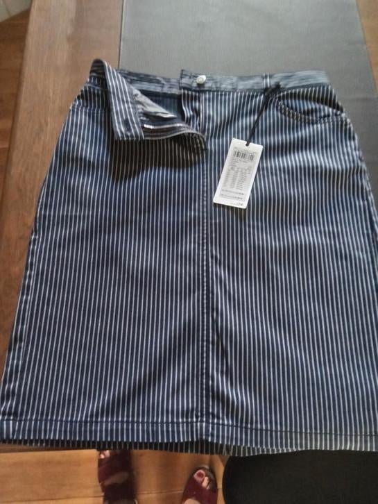 GERRY WEBER gestreepte denim rok maat 40. NIEUW, Ophalen of Verzenden, Nieuw, Maat 38/40 (M)