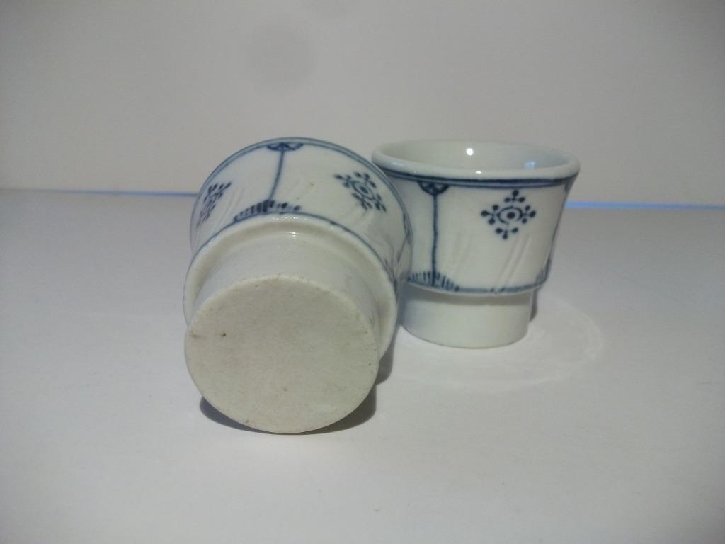 2 petis raviers Jaeger Saks ou Boch - bleu blanc, Antiquités & Art, Enlèvement ou Envoi