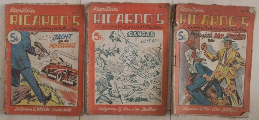 8 boekjes over Kapitein Ricardo's avonturenverhalen, Ophalen of Verzenden