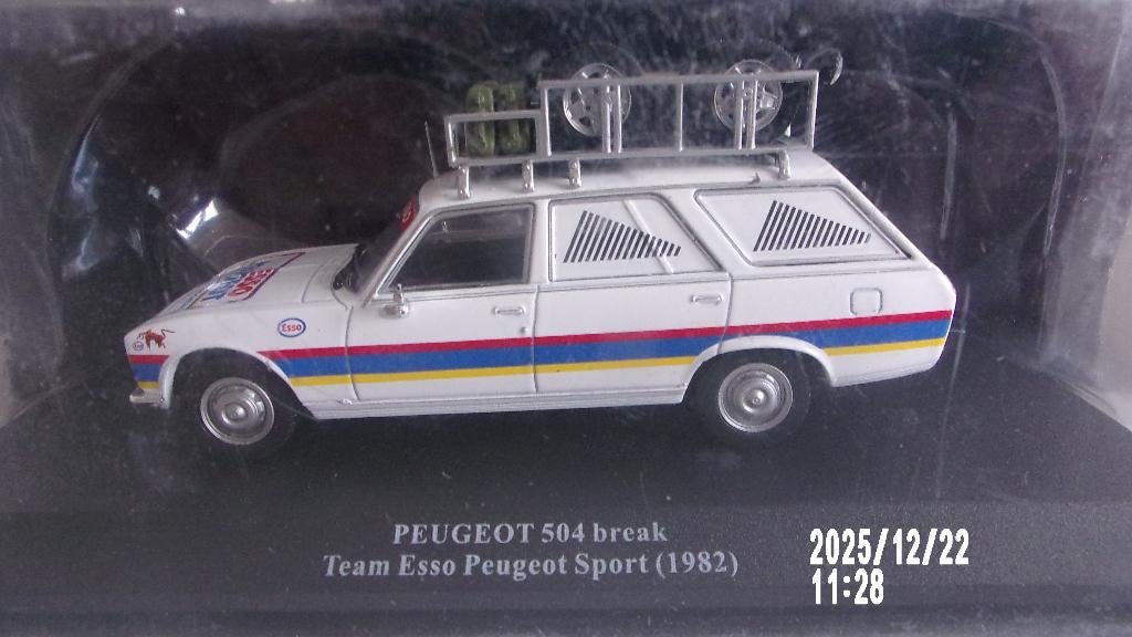 PEUGEOT 504 BREAK ASSISTANCE RALLYE.IXO 1/43 NEUVE, BLISTER., Enlèvement ou Envoi, Neuf, Voiture, Autres marques