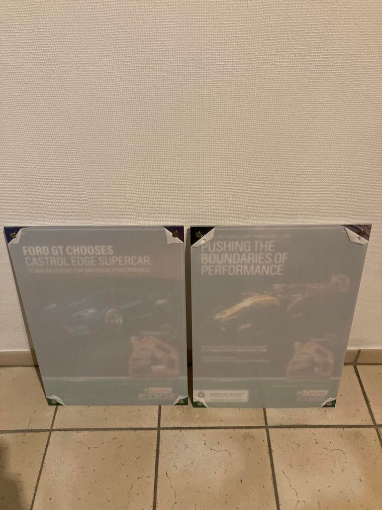 Castrol reclameborden nieuw, Enlèvement ou Envoi, Neuf
