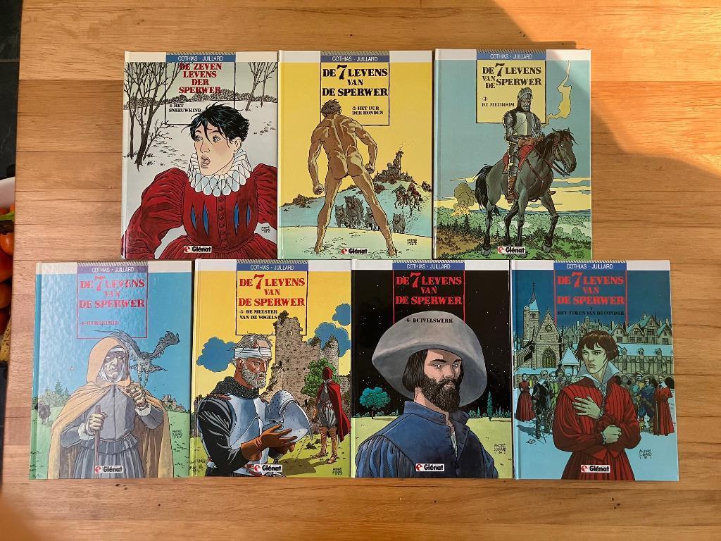 De 7 levens van de Sperwer: 1-7 (gesigneerd), Meerdere stripboeken, Ophalen of Verzenden, Zo goed als nieuw, Juillard