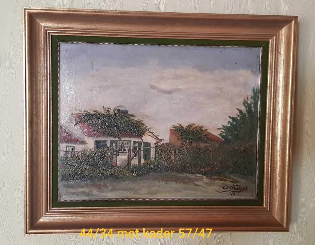 peinture avec cadre sur toile, Enlèvement