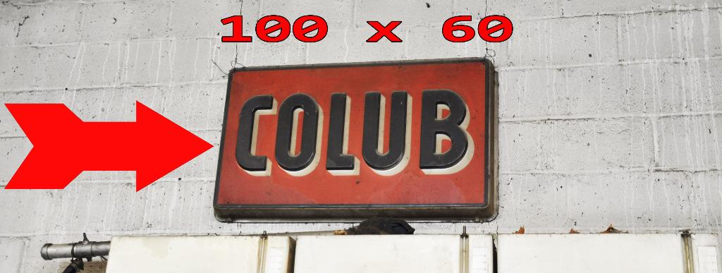 GRANDE ENSEIGNE DECO GARAGE HUILE COLUB en RELIEF, Enlèvement, Utilisé, Autres marques automobiles