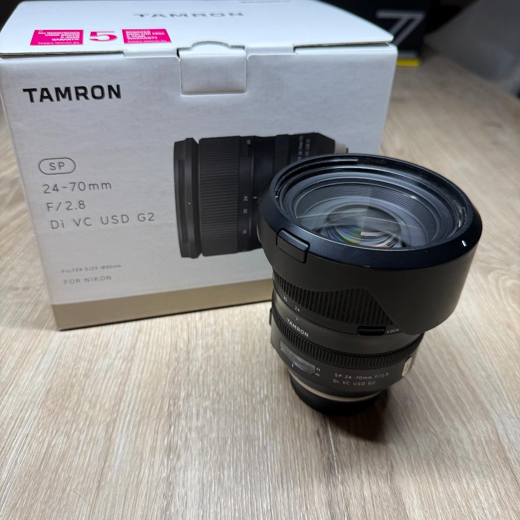 Tamron SP 24-70MM F/2.8 Di VC USD G2 voor Nikon, Ophalen, Zo goed als nieuw, Standaardlens, Zoom