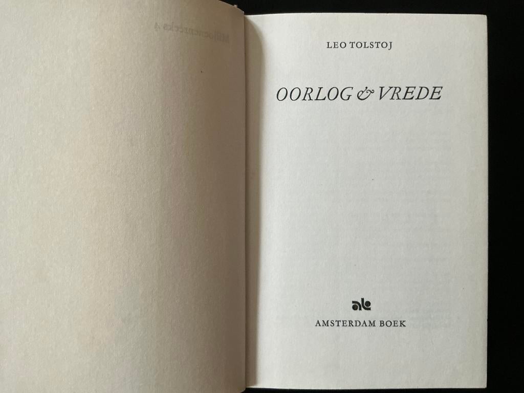 Leesboek: Leo Tolstoï, Oorlog en vrede, Enlèvement, Comme neuf