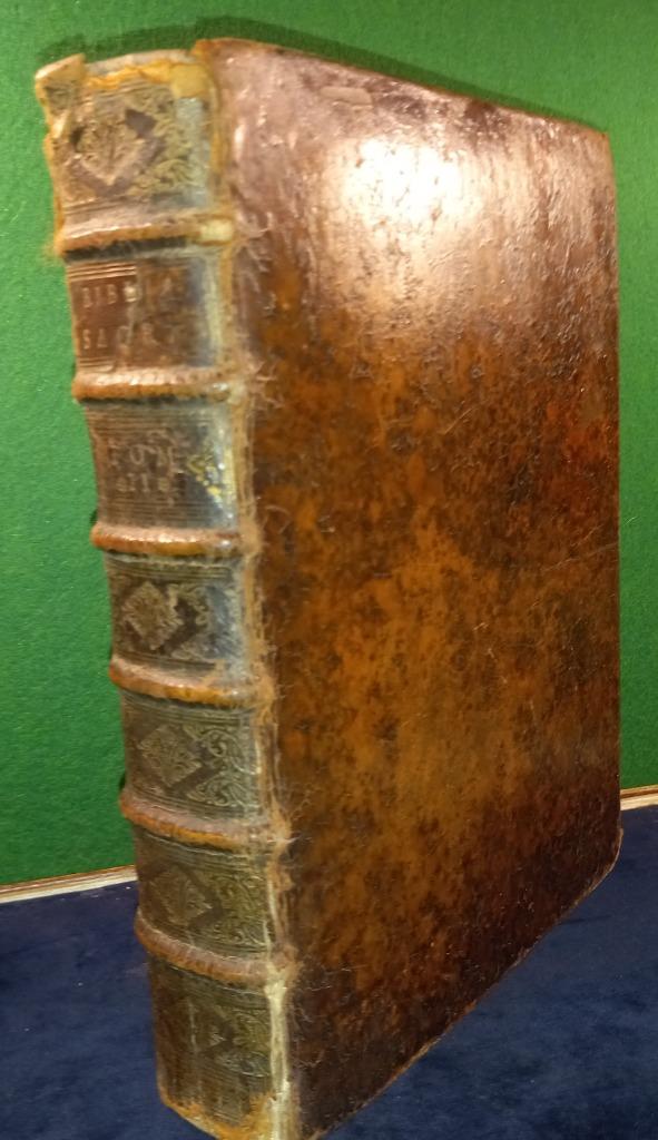 BIBLIORUM SACRORUM /NOVUM TESTAMENT.RELIE CUIR EDIT. 1729, Enlèvement ou Envoi, NOUVEAU TESTAMENT