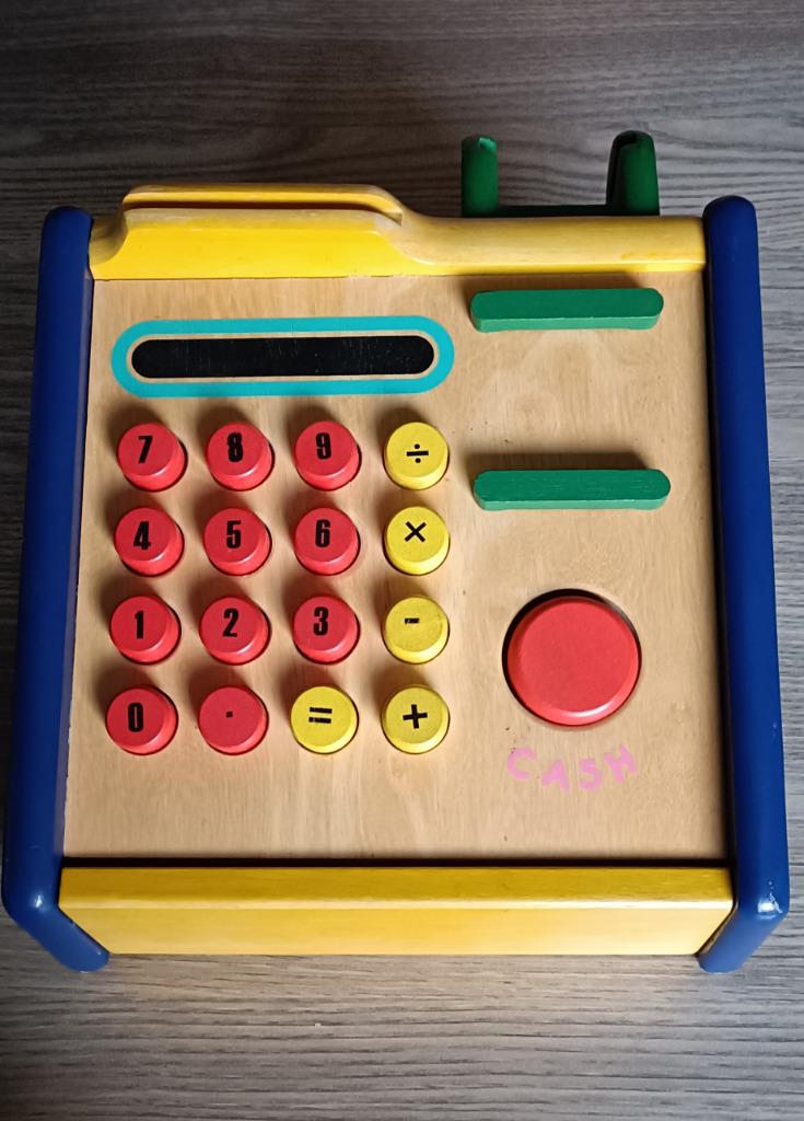 Pintoy houten kassa, Kinderen en Baby's, Speelgoed | Educatief en Creatief, Gebruikt, Ophalen