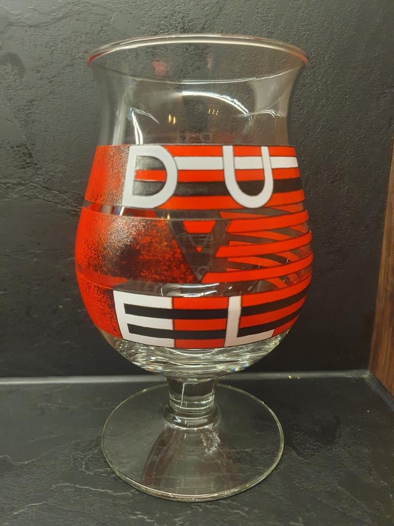 33cl Glas - Duvel Stefan Glerum -, Verzamelen, Ophalen of Verzenden, Gebruikt, Glas of Glazen, Duvel