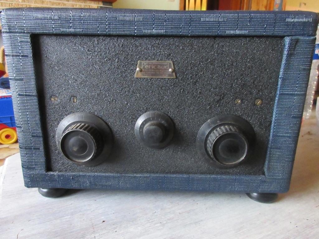 Rare TSF poste radio Pericaud trisodyne 4254 IV 1928, Enlèvement ou Envoi, Utilisé, Radio