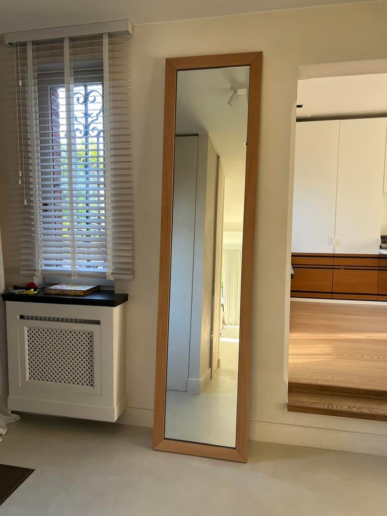 Miroir en chêne sur pied ou suspendu, Maison & Meubles, Accessoires pour la Maison | Miroirs, Enlèvement, Comme neuf