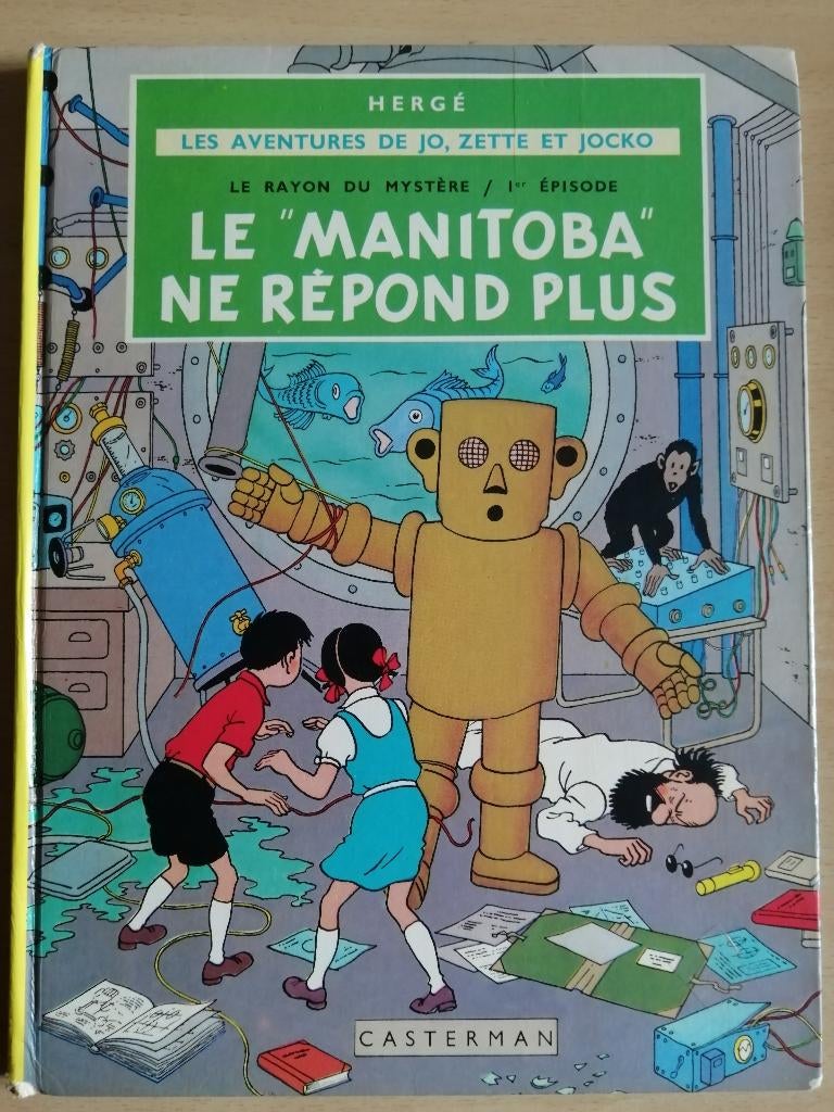 BD Jo, Zette et Jocko. Le Rayon du Mystère 1 - HERGE 1966, Livres, Enlèvement ou Envoi, Hergé