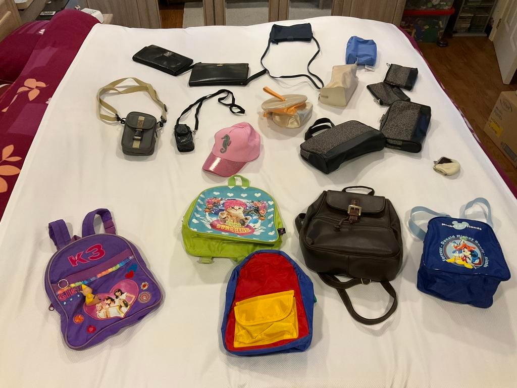 Peuter rugzakje, toilettassen,…, Ophalen, Zo goed als nieuw, Overige merken