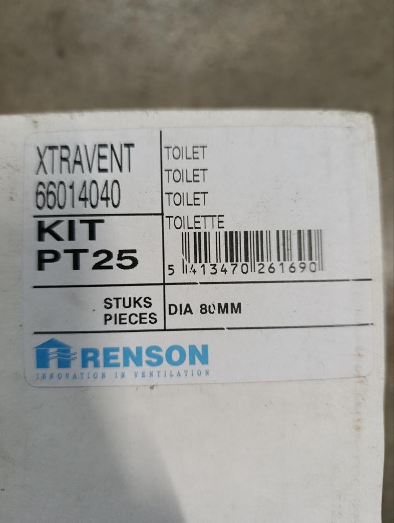 Renson kit PT25 ventilatie afwerking., Enlèvement