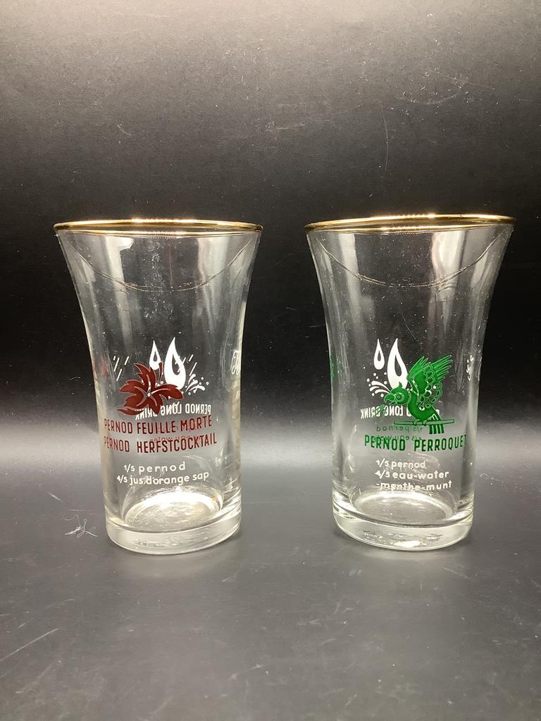 Verres pastis Pernod, Collections, Utilisé