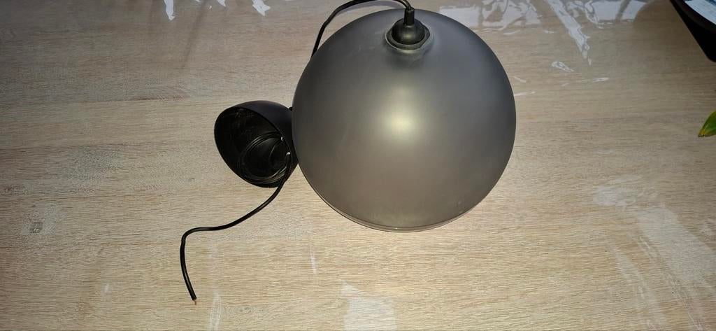 HANGLAMPENKAP, MATERIAAL GLAS. KLEUR: FROSTED/ GRIJS, Ophalen, Nieuw