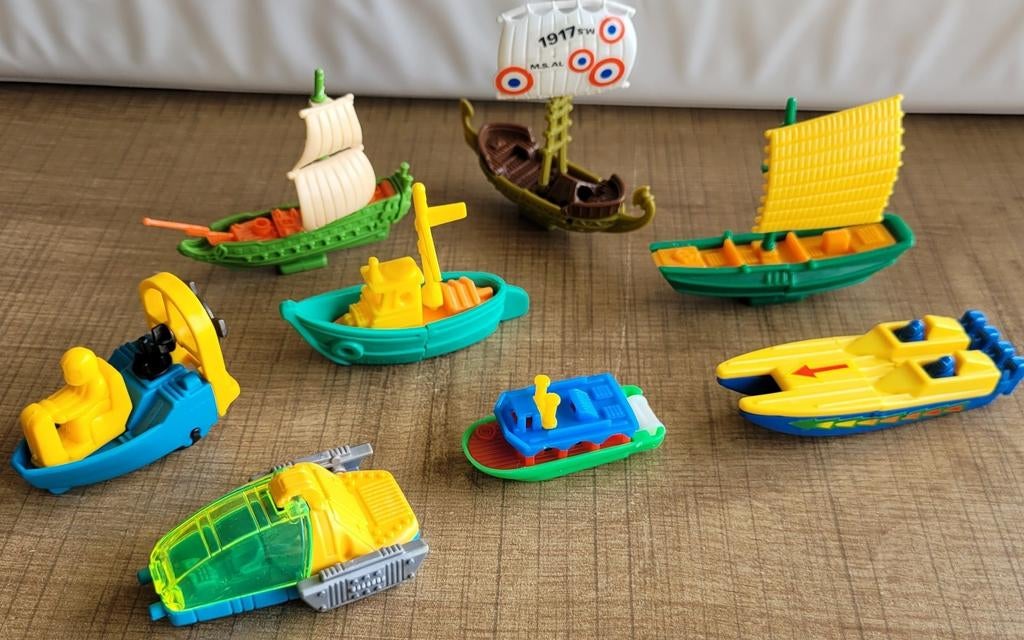 8 miniatuur bootjes, Enlèvement ou Envoi, Utilisé