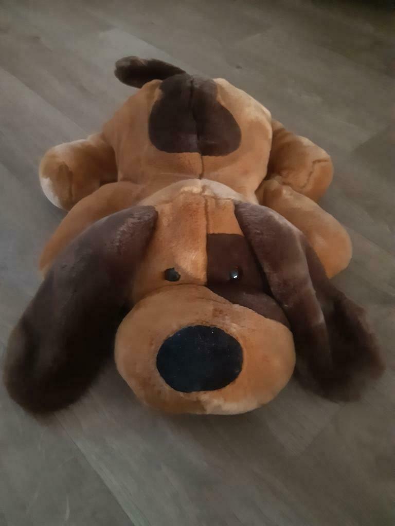 groote pluche hond, Ophalen of Verzenden, Zo goed als nieuw, Hond