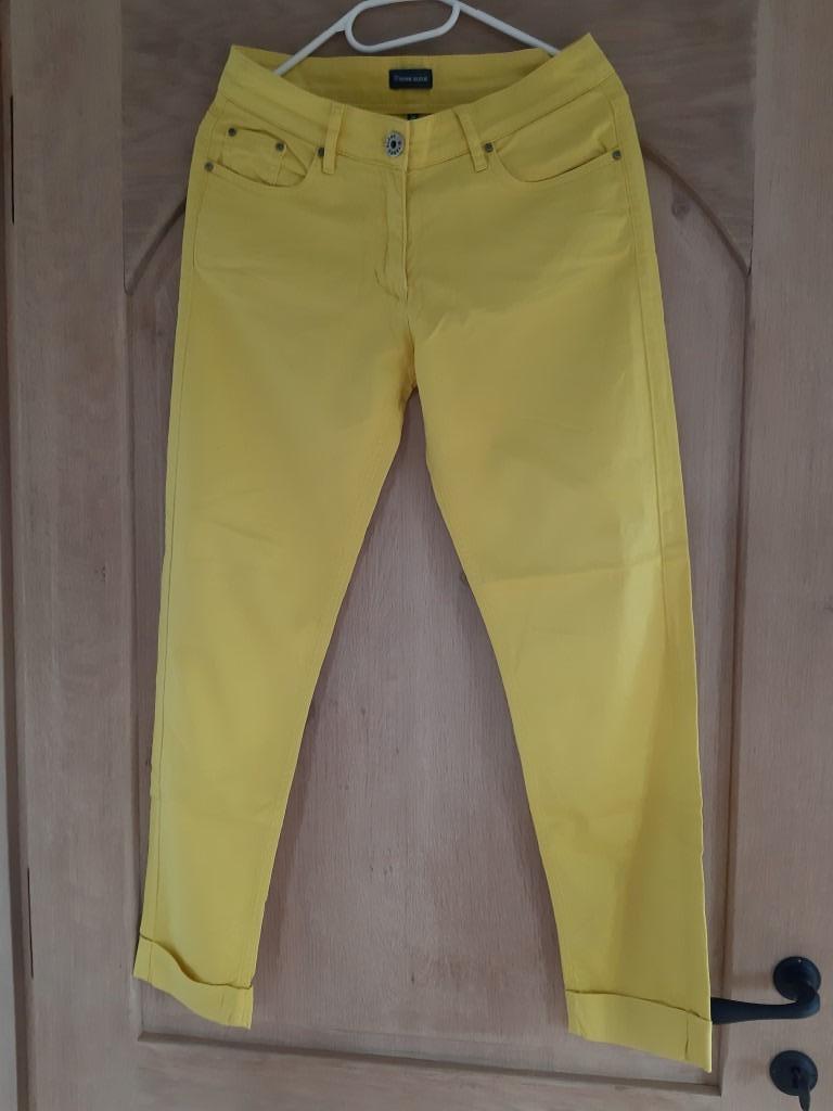 Broek, Taille 36 (S), Comme neuf, Longs, Jaune