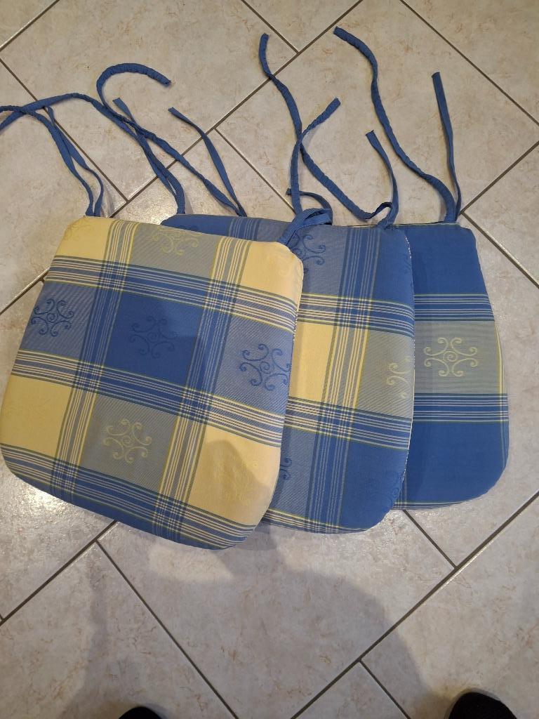 coussin galette de chaise, Enlèvement ou Envoi, Comme neuf, Bleu, Set de table