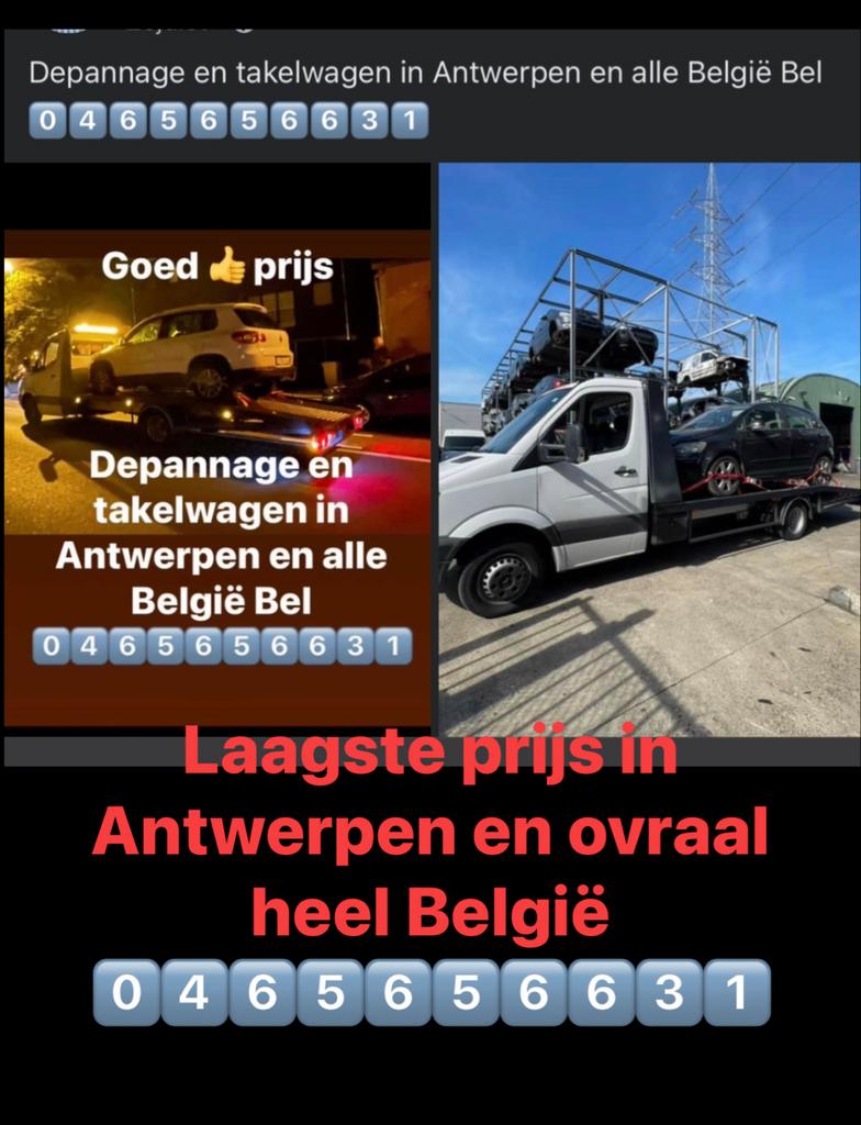 Depnnage en takelwagen 0465656631, Immo