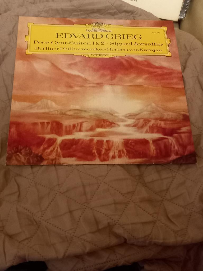 Lp van Edvard Grieg, Berliner Philharmoniker,..., Gebruikt, Overige formaten, Overige typen, Ophalen of Verzenden