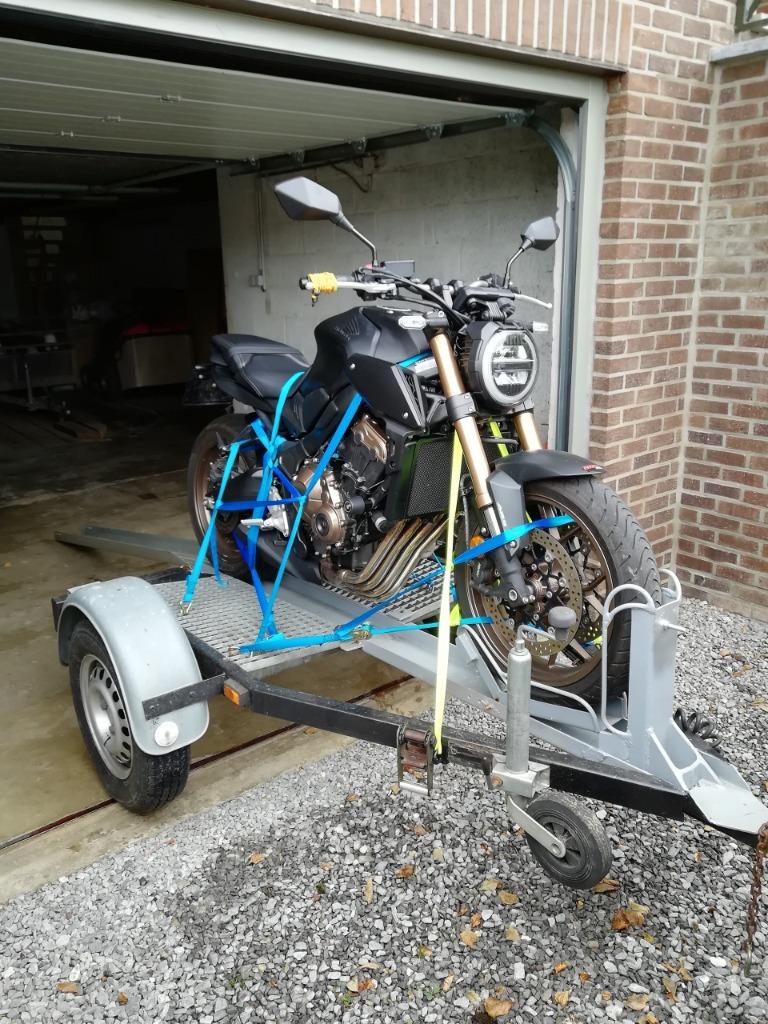 Remorque pour moto 1ou2 motos ou quad ou scooter ou traditio, Auto diversen, Aanhangers en Bagagewagens, Zo goed als nieuw, Ophalen