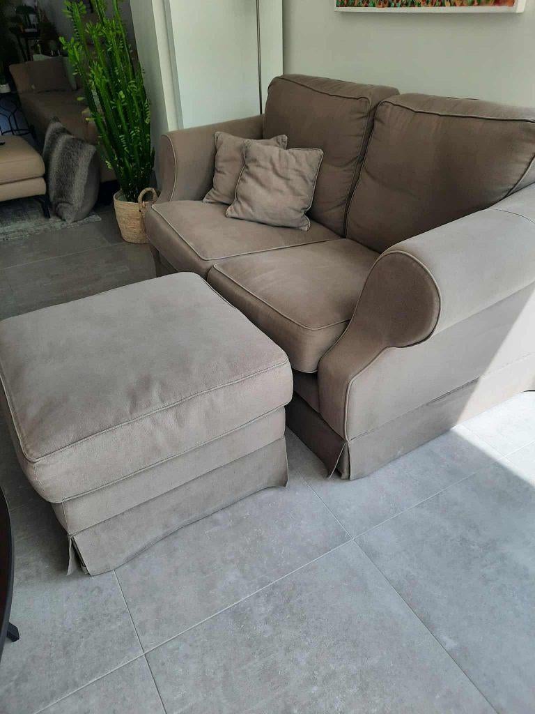 Zetel, Huis en Inrichting, Ophalen, Gebruikt, Tweepersoons, Rechte bank