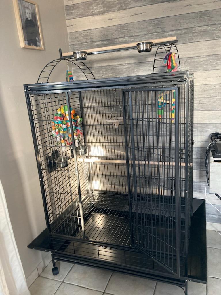 Cage perroquet XXL cage ara cacatoes gris du gabon NEUF, Envoi, Neuf, Métal, Autres types