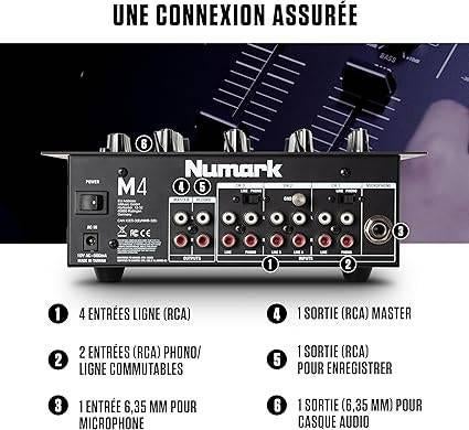 Numark M4 | 3 kanaals Scratch DJ mixer | GRATIS LEVERING, Neuf, -, -, NUMARK