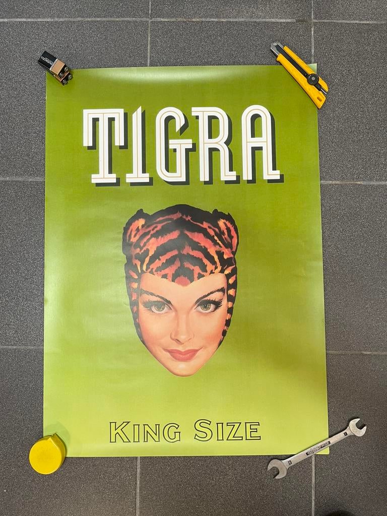 Tigra poster (70 op 50 ), Enlèvement ou Envoi, Comme neuf