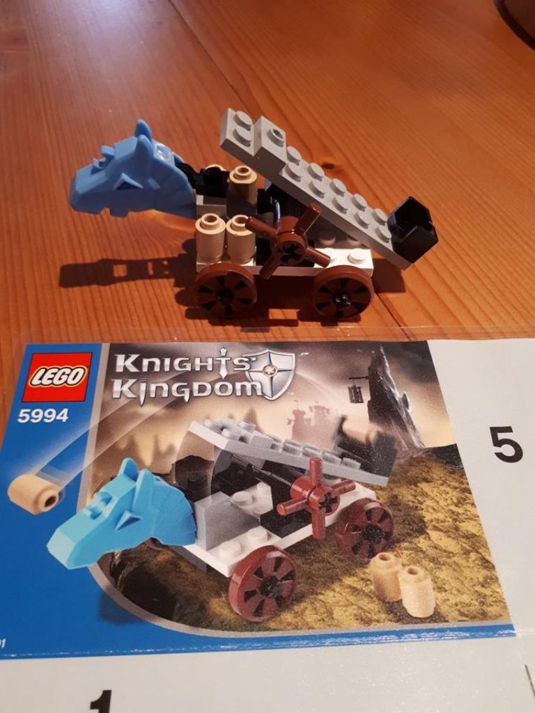 lego katapult nummer 5994, Ophalen of Verzenden, Zo goed als nieuw, Complete set, Lego
