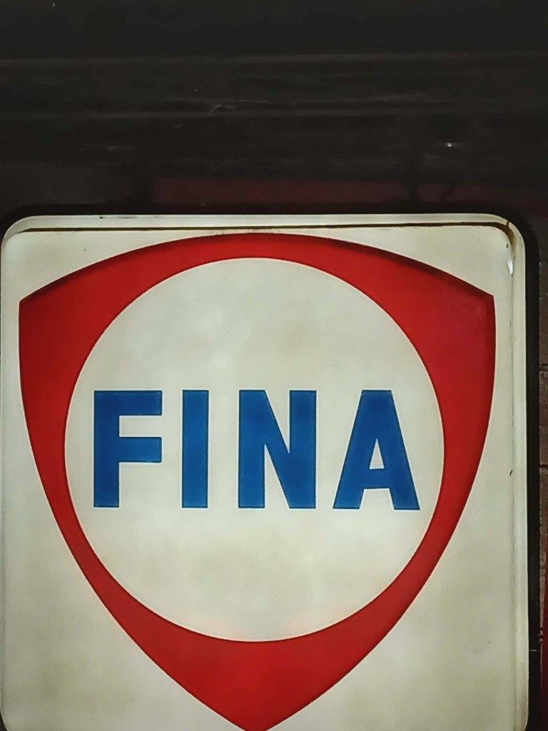 Enseigne lumineuse FINA, Ophalen, Nieuw