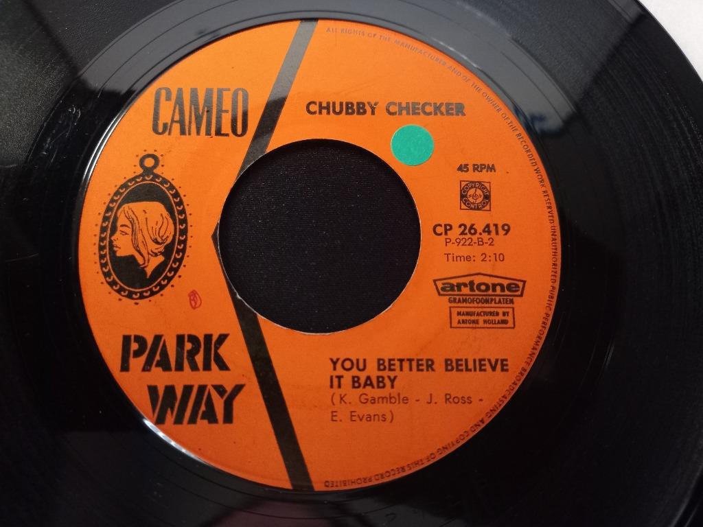 chubby checker - you better believe it baby "Northern Soul ", Overige genres, 7 inch, Single, Ophalen of Verzenden