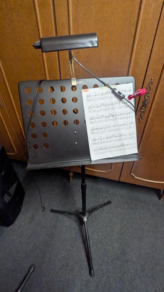 muziekblad standaard, Ophalen of Verzenden, Gebruikt, Muziekstandaard, Accordeon