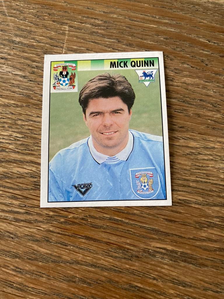 Merlin Premier League 95 nr 115 Mick Quinn, Ophalen of Verzenden, Zo goed als nieuw, Sticker