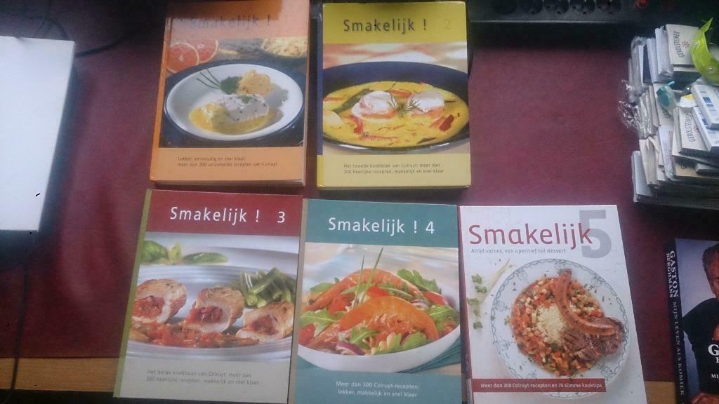 Smakelijk 1 2 3 4 en 5 kookboeken, Enlèvement ou Envoi